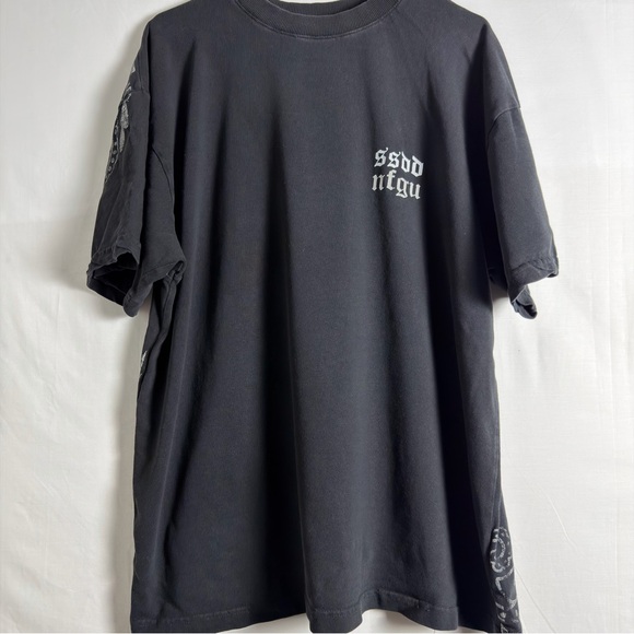 Darc Sport T-Shirt Black/White Wolf head Premium L Vintage Collection NFGU SSDD - Picture 4 of 13